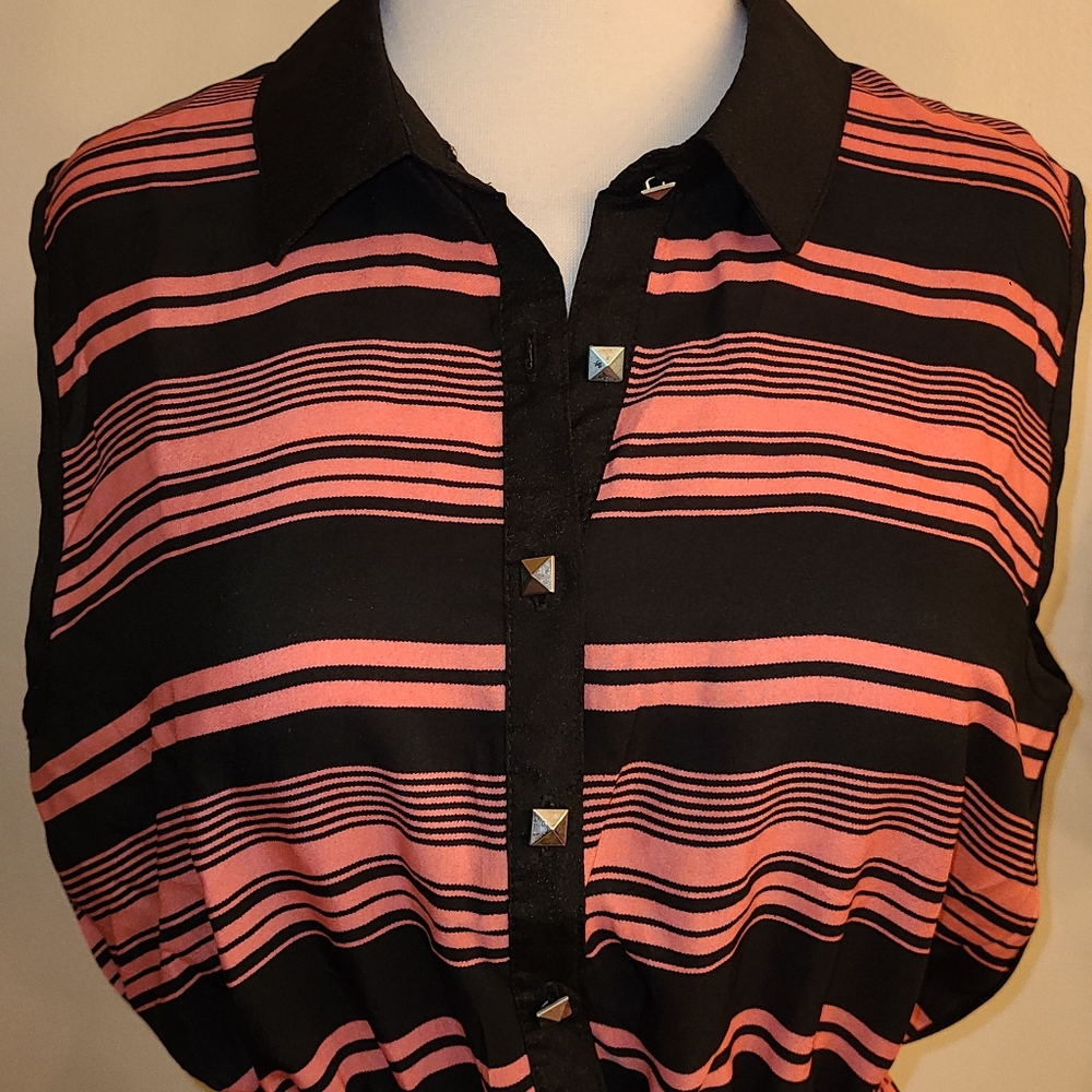 Delivious size XL pink/black dress - Picture 3 of 6